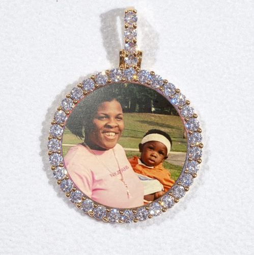 3D CIRCLE CUSTOM PICTURE PENDANT SMALL SIZE