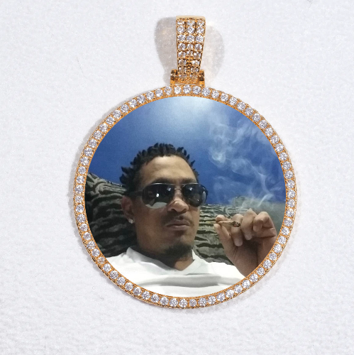 MEDIUM 3D CIRCLE CUSTOM PICTURE PENDANT