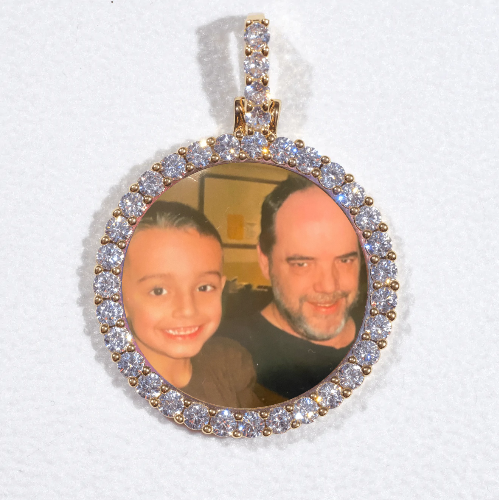 3D CIRCLE CUSTOM PICTURE PENDANT SMALL SIZE