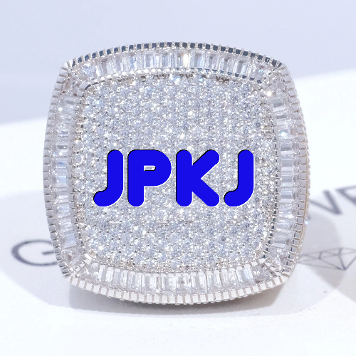 CUSTOM LETTER 3D ICED RING