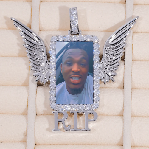 RIP WING 3D CUSTOM PICTURE PENDANT