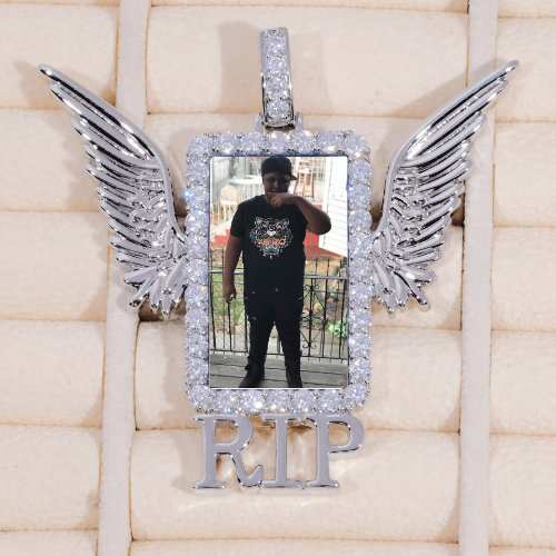 RIP WING 3D CUSTOM PICTURE PENDANT
