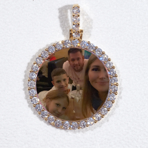 3D CIRCLE CUSTOM PICTURE PENDANT SMALL SIZE
