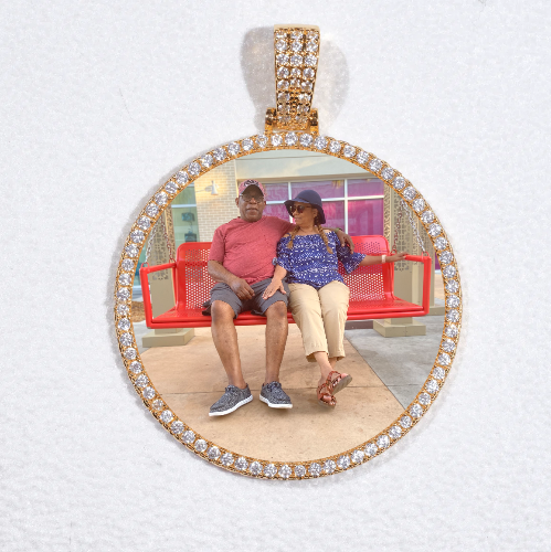 MEDIUM 3D CIRCLE CUSTOM PICTURE PENDANT