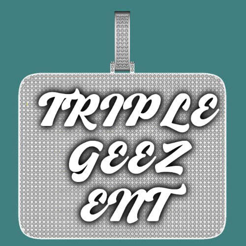 CUSTOM LETTER NECKLACE 3D BIG SQUARE