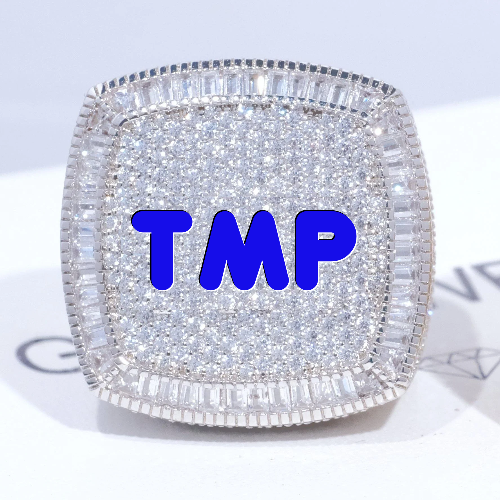 CUSTOM LETTER 3D ICED RING