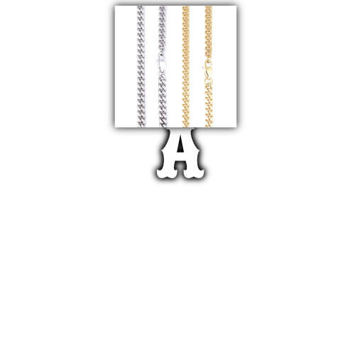Custom Letters Freibeuter Font Necklace