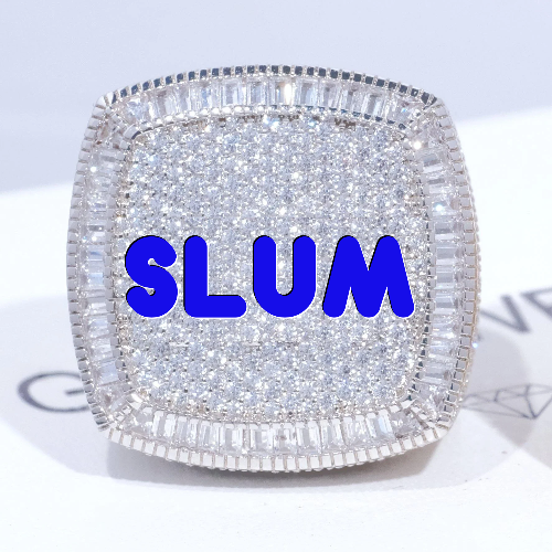 CUSTOM LETTER 3D ICED RING