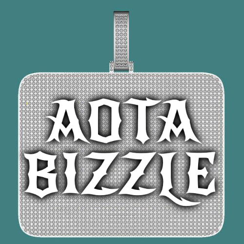 CUSTOM LETTER NECKLACE 3D BIG SQUARE