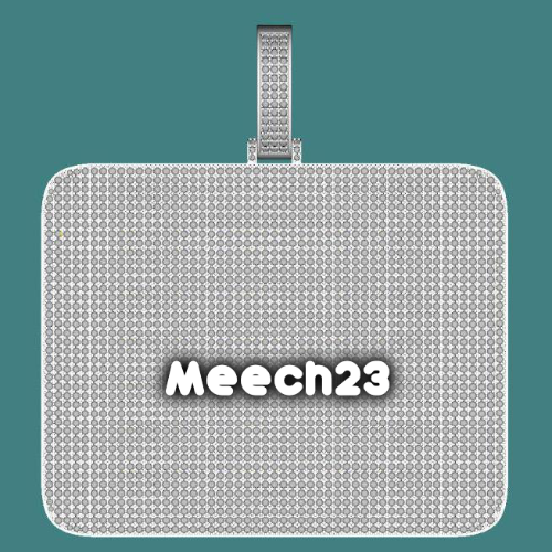 CUSTOM LETTER NECKLACE 3D BIG SQUARE