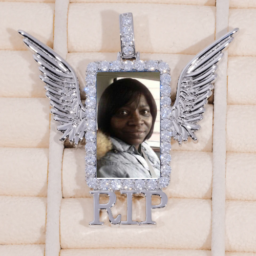 RIP WING 3D CUSTOM PICTURE PENDANT