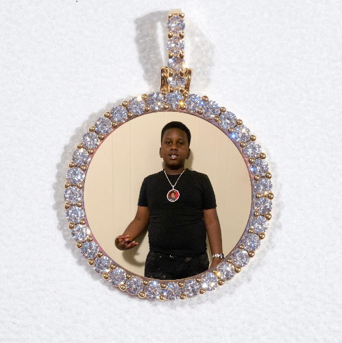 3D CIRCLE CUSTOM PICTURE PENDANT SMALL SIZE