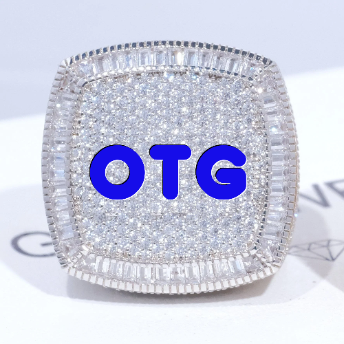 CUSTOM LETTER 3D ICED RING