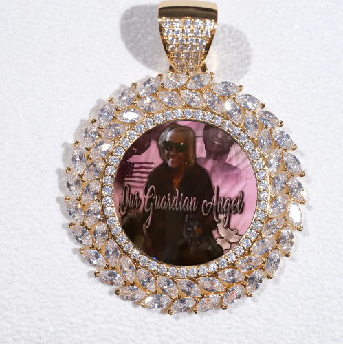 Large 3D Wheat Ear Custom Picture Pendant