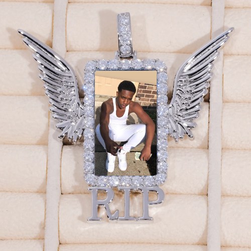 RIP WING 3D CUSTOM PICTURE PENDANT