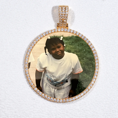 MEDIUM 3D CIRCLE CUSTOM PICTURE PENDANT