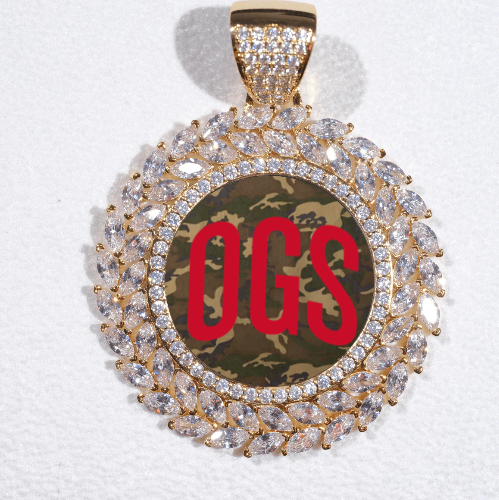 Large 3D Wheat Ear Custom Picture Pendant