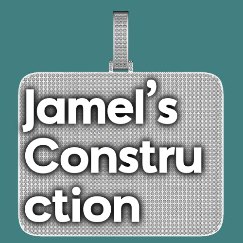 CUSTOM LETTER NECKLACE 3D BIG SQUARE