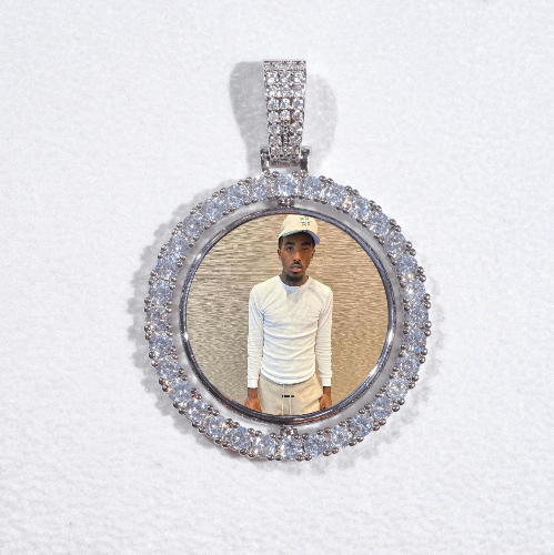 3D Spinning 2-Faced Custom Picture Pendant