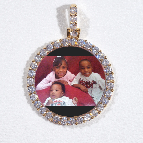 3D CIRCLE CUSTOM PICTURE PENDANT SMALL SIZE
