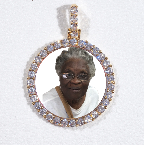 3D CIRCLE CUSTOM PICTURE PENDANT SMALL SIZE