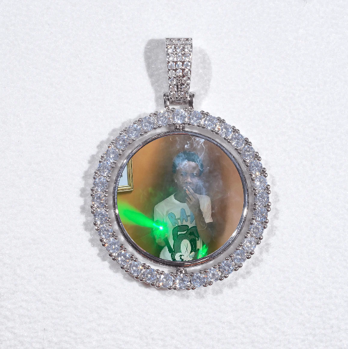 3D Spinning 2-Faced Custom Picture Pendant