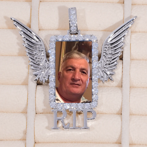 RIP WING 3D CUSTOM PICTURE PENDANT