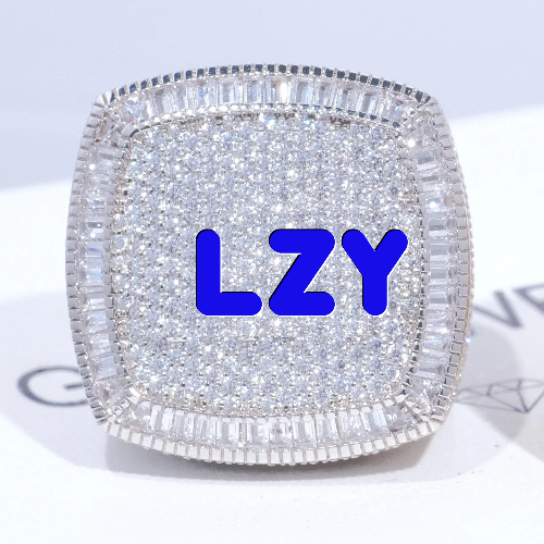CUSTOM LETTER 3D ICED RING