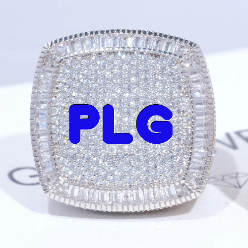 CUSTOM LETTER 3D ICED RING