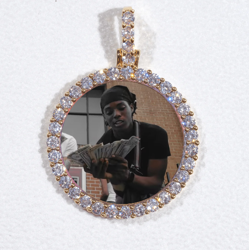 3D CIRCLE CUSTOM PICTURE PENDANT SMALL SIZE