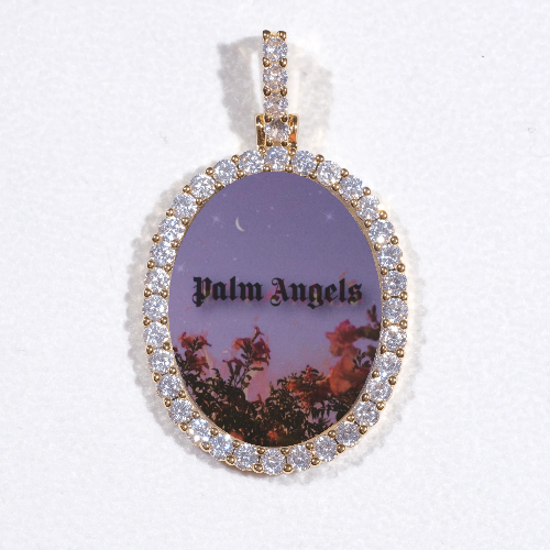 3D Oval Custom Picture Pendant