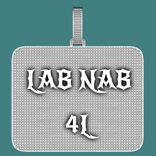 CUSTOM LETTER NECKLACE 3D BIG SQUARE
