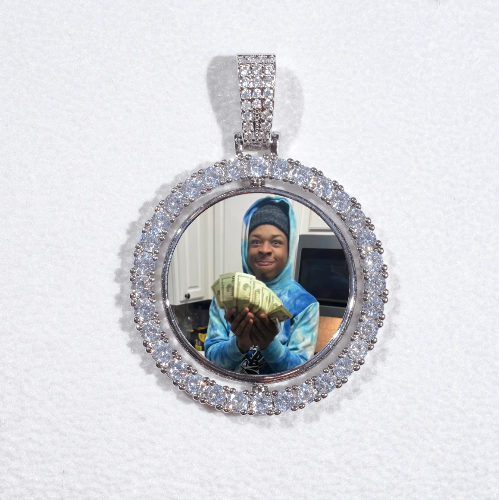3D Spinning 2-Faced Custom Picture Pendant