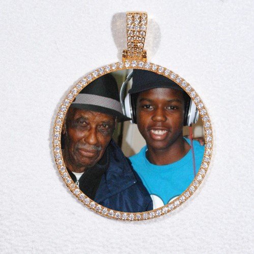 MEDIUM 3D CIRCLE CUSTOM PICTURE PENDANT