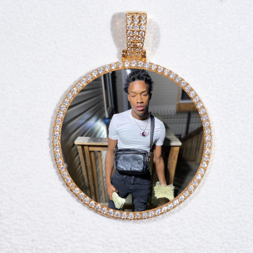 MEDIUM 3D CIRCLE CUSTOM PICTURE PENDANT