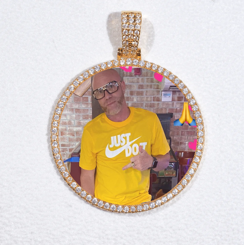 MEDIUM 3D CIRCLE CUSTOM PICTURE PENDANT