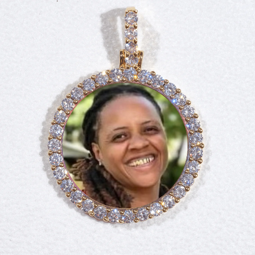 3D CIRCLE CUSTOM PICTURE PENDANT SMALL SIZE