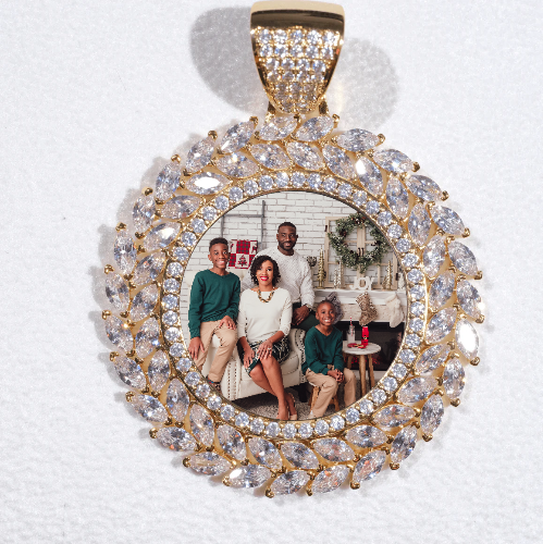Large 3D Wheat Ear Custom Picture Pendant