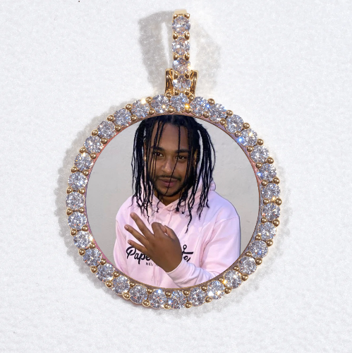 3D CIRCLE CUSTOM PICTURE PENDANT SMALL SIZE