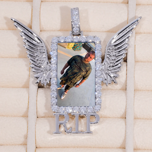 RIP WING 3D CUSTOM PICTURE PENDANT