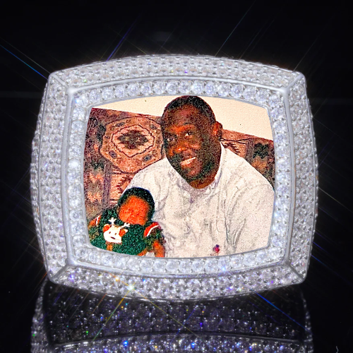 3D CUSTOM PICTURE ICED RING