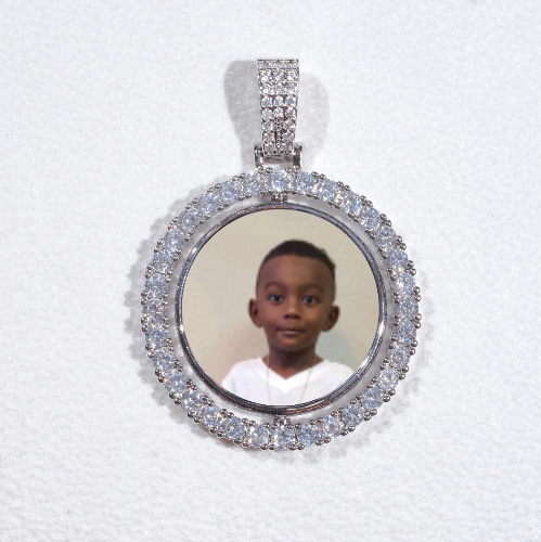 3D Spinning 2-Faced Custom Picture Pendant