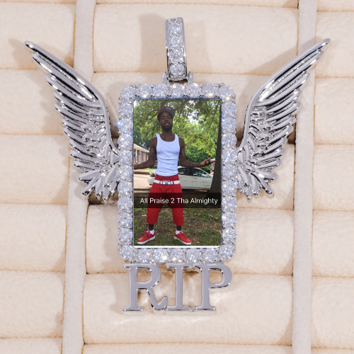 RIP WING 3D CUSTOM PICTURE PENDANT
