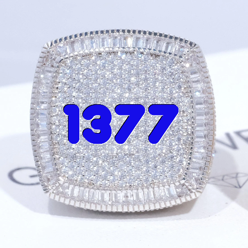 CUSTOM LETTER 3D ICED RING