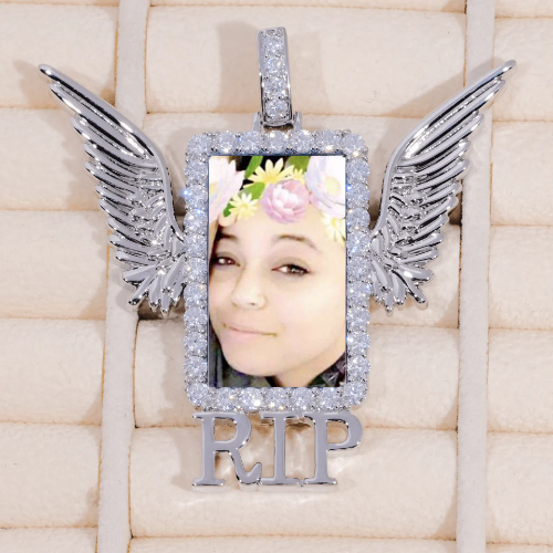 RIP WING 3D CUSTOM PICTURE PENDANT