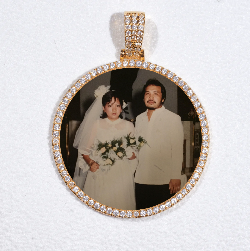 MEDIUM 3D CIRCLE CUSTOM PICTURE PENDANT