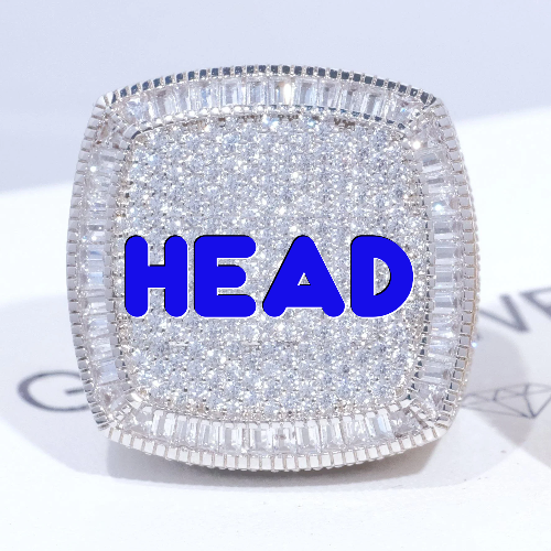 CUSTOM LETTER 3D ICED RING