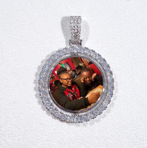 3D Spinning 2-Faced Custom Picture Pendant