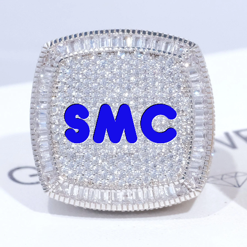 CUSTOM LETTER 3D ICED RING