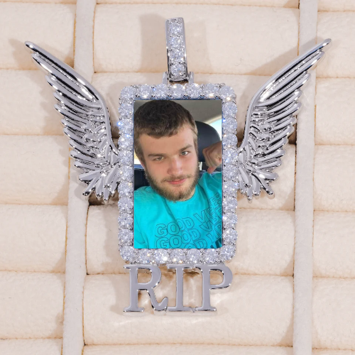 RIP WING 3D CUSTOM PICTURE PENDANT